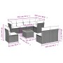 9-teiliges Gartensofa-Set mit beigen synthetischen Rattankissen von , Gartensets - Ref: Foro24-3223686, Preis: 513,91 €, Raba...