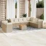 11-piece garden sofa set with beige synthetic rattan cushions by , Garden sets - Ref: Foro24-3223720, Price: 739,31 €, Discou...