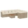 Gartensofa-Set mit beigen Kissen, 10-teilig, synthetisches Rattan von , Gartensets - Ref: Foro24-3223818, Preis: 656,43 €, Ra...