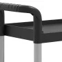 3-tier black aluminum cart 77x34x72 cm by , Kitchen and dining carts - Ref: Foro24-30322, Price: 56,75 €, Discount: %