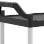 3-stöckiger Wagen aus schwarzem Aluminium, 81 x 41 x 92 cm von , Küchen- und Speisewagen - Ref: Foro24-30320, Preis: 76,47 €,...
