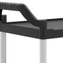 3-stöckiger Wagen aus schwarzem Aluminium, 81 x 41 x 92 cm von , Küchen- und Speisewagen - Ref: Foro24-30320, Preis: 84,80 €,...