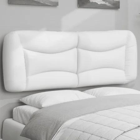Weißes gepolstertes Bettkopfteil aus Kunstleder, 120 cm von , Kopf- und Fußteile - Ref: Foro24-374569, Preis: 74,98 €, Rabatt: %