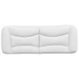 White synthetic leather padded bed headboard 120 cm by , Headboards and footboards - Ref: Foro24-374569, Price: 74,72 €, Disc...