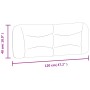 Gepolstertes Kopfteil aus dunkelgrauem Stoff, 120 cm von , Kopf- und Fußteile - Ref: Foro24-374562, Preis: 55,31 €, Rabatt: %