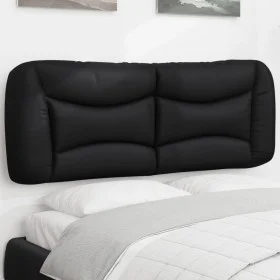 Black synthetic leather padded bed headboard 140 cm by , Headboards and footboards - Ref: Foro24-374583, Price: 86,99 €, Disc...