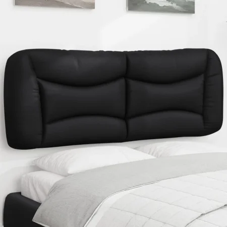 Cabecero de cama acolchado cuero sintético negro 140 cm de , Cabeceros y pies de cama - Ref: Foro24-374583, Precio: 86,71 €, ...