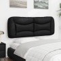 Black synthetic leather padded bed headboard 140 cm by , Headboards and footboards - Ref: Foro24-374583, Price: 88,12 €, Disc...