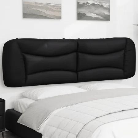 Cabecero de cama acolchado cuero sintético negro 180 cm de , Cabeceros y pies de cama - Ref: Foro24-374607, Precio: 78,43 €, ...