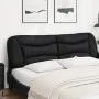 Cabecero de cama acolchado cuero sintético negro 180 cm de , Cabeceros y pies de cama - Ref: Foro24-374607, Precio: 78,43 €, ...