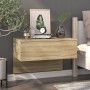 Wall bedside table 2 units Sonoma oak color by vidaXL, Nightstands - Ref: Foro24-810942, Price: 52,50 €, Discount: %