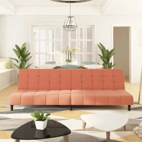 Rosafarbenes 2-Sitzer-Schlafsofa aus Samt von , Sofas - Ref: Foro24-375767, Preis: 241,44 €, Rabatt: %