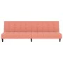 Sofá cama de 2 plazas terciopelo rosa de , Sofás - Ref: Foro24-375767, Precio: 241,41 €, Descuento: %