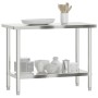 Küchenarbeitstisch aus Edelstahl 110x55x85 cm von , Wiederherstellung - Ref: Foro24-376455, Preis: 149,75 €, Rabatt: %