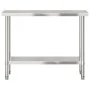 Mesa de trabajo de cocina acero inoxidable 110x55x85 cm de , Restauración - Ref: Foro24-376455, Precio: 150,37 €, Descuento: %
