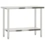 Mesa de trabajo de cocina acero inoxidable 110x55x85 cm de , Restauración - Ref: Foro24-376455, Precio: 150,37 €, Descuento: %