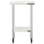 Küchenarbeitstisch mit Edelstahlrädern 55x55x85 cm von , Wiederherstellung - Ref: Foro24-376462, Preis: 192,01 €, Rabatt: %