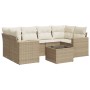 Set sofás de jardín 7 piezas y cojines ratán sintético beige de , Conjuntos de jardín - Ref: Foro24-3218708, Precio: 474,43 €...