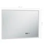 Badezimmerspiegel mit LED, Berührungssensor und Uhr 100x60 cm von vidaXL, Spiegel - Ref: Foro24-144739, Preis: 125,73 €, Raba...
