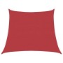 Toldo de vela HDPE rojo 160 g/m² 3/4x3 m