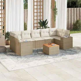 Garden sofa set with beige cushions 8 pcs PE rattan by , Garden sets - Ref: Foro24-3225358, Price: 568,68 €, Discount: %
