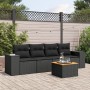5-teiliges Gartenmöbel-Set und schwarze synthetische Rattankissen von , Gartensets - Ref: Foro24-3257651, Preis: 336,99 €, Ra...
