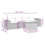 5-teiliges Gartenmöbel-Set und schwarze synthetische Rattankissen von , Gartensets - Ref: Foro24-3257651, Preis: 336,99 €, Ra...