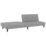2-Sitzer-Schlafsofa aus hellgrauem Samt von , Sofas - Ref: Foro24-375763, Preis: 244,98 €, Rabatt: %