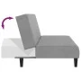 2-Sitzer-Schlafsofa aus hellgrauem Samt von , Sofas - Ref: Foro24-375763, Preis: 244,98 €, Rabatt: %