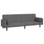 Sofá cama de 2 plazas con dos almohadas tela gris claro de , Sofás - Ref: Foro24-375833, Precio: 286,39 €