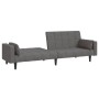 2-seater sofa bed with two pillows in light gray fabric by , Sofas - Ref: Foro24-375833, Price: 286,56 €, Discount: %
