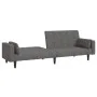 2-seater sofa bed with two pillows in light gray fabric by , Sofas - Ref: Foro24-375833, Price: 281,59 €, Discount: %