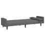 2-seater sofa bed with two pillows in light gray fabric by , Sofas - Ref: Foro24-375833, Price: 286,56 €, Discount: %