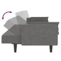 2-Sitzer-Schlafsofa mit zwei Kissen aus hellgrauem Stoff von , Sofas - Ref: Foro24-375833, Preis: 281,59 €, Rabatt: %