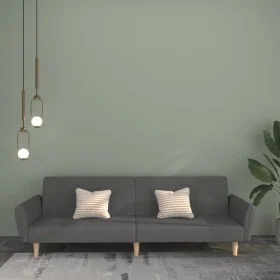 2 seater sofa bed light gray fabric by , Sofas - Ref: Foro24-375852, Price: 270,05 €, Discount: %