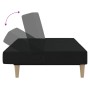 Sofá cama de 2 plazas tela negro de , Sofás - Ref: Foro24-375867, Precio: 236,26 €, Descuento: %