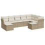 Set de sofás de jardín 9 pzas con cojines ratán sintético beige de , Conjuntos de jardín - Ref: Foro24-3218568, Precio: 555,8...