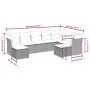 9-piece garden sofa set with beige synthetic rattan cushions by , Garden sets - Ref: Foro24-3218568, Price: 575,04 €, Discoun...