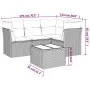 Garden sofa set with cushions 5 pieces beige synthetic rattan by , Garden sets - Ref: Foro24-3217588, Price: 360,86 €, Discou...