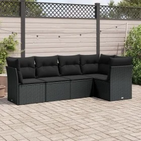 5-piece garden furniture set and black synthetic rattan cushions by , Garden sets - Ref: Foro24-3217595, Price: 342,07 €, Dis...