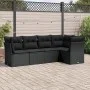 5-teiliges Gartenmöbel-Set und schwarze synthetische Rattankissen von , Gartensets - Ref: Foro24-3217595, Preis: 342,07 €, Ra...