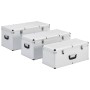 Aufbewahrungsboxen 3 Einheiten aus silbernem Aluminium von vidaXL, Werkzeugkästen - Ref: Foro24-91852, Preis: 213,90 €, Rabat...