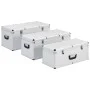 Storage boxes 3 units silver aluminum by vidaXL, Toolboxes - Ref: Foro24-91852, Price: 209,95 €, Discount: %