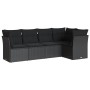 5-piece garden furniture set and black synthetic rattan cushions by , Garden sets - Ref: Foro24-3217595, Price: 330,58 €, Dis...