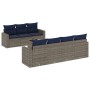 8-piece garden sofa set and gray synthetic rattan cushions by , Garden sets - Ref: Foro24-3218720, Price: 479,15 €, Discount: %
