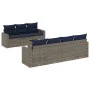 8-teiliges Gartensofa-Set und graue synthetische Rattankissen von , Gartensets - Ref: Foro24-3218720, Preis: 487,81 €, Rabatt: %