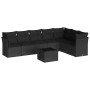 8-piece garden sofa set and black synthetic rattan cushions by , Garden sets - Ref: Foro24-3249584, Price: 518,13 €, Discount: %