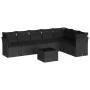 8-teiliges Gartensofa-Set und schwarze synthetische Rattankissen von , Gartensets - Ref: Foro24-3249584, Preis: 504,34 €, Rab...