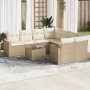 9-piece garden sofa set with beige synthetic rattan cushions by , Garden sets - Ref: Foro24-3218748, Price: 591,87 €, Discoun...