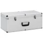 Storage boxes 3 units silver aluminum by vidaXL, Toolboxes - Ref: Foro24-91852, Price: 209,95 €, Discount: %
